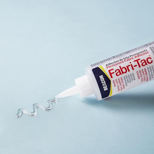 Beacon Fabri-Tac Permanent Adhesive, 8 Ounce Bottle - Premium Crafting & Fabric Glue