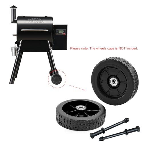 Oklagarden KIT0138 Grill Replacement Wheels for Traeger Pro 22 Pro 34 Pro 575 Pro 780 BBQ Parts Eastwood 22 34 Bronson