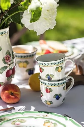 Villeroy & Boch French Garden Fleurence Collection Coffee/Tea Mug, Premium Porcelain, Made in Germany, Dishwasher and