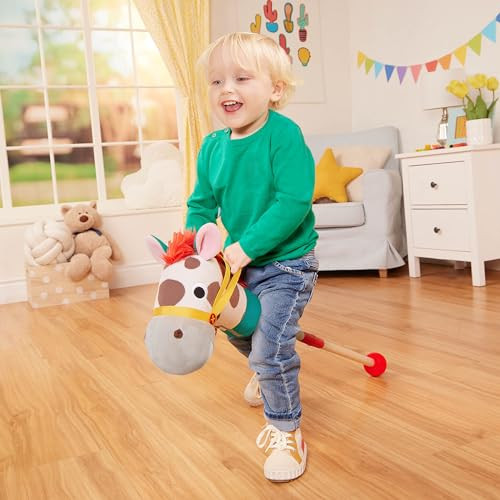 Battat Pony Pal Classic, Plush Stick Horse with Sounds