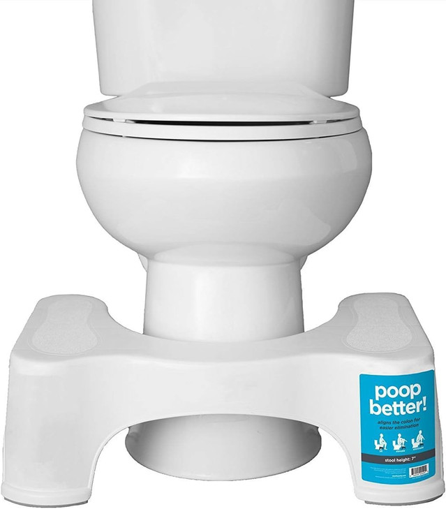 Squatty Potty Original Bathroom Toilet Stool 7 Inch - White