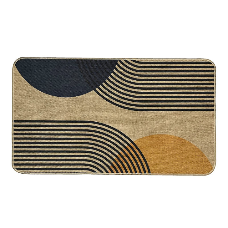 AZJOYLIFE Boho Door Mat Indoor Entrance Welcome Outdoor Doormats Mud Room Entry Rug - Non-Slip Rubber Mat Low Profile