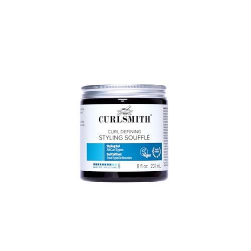 CURLSMITH Curl Defining Styling Soufflé Strong Hold Gel for Curls (8 oz)