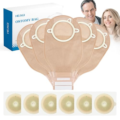 Heagimed Ostomy Bags, 22PCS 2-Piece Ostomy Supplies, Cut-to-Fit 70 mm Max