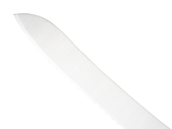 Mercer Culinary M23890 Millennia Black Handle, 9-Inch Offset Wavy Edge, Bread Knife