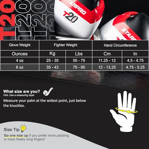 Starpro Kids Boxing Gloves 4oz 6oz - Youth Boxing Gloves for Boys & Girls - Junior Gloves for Boxing MMA Muay Thai &