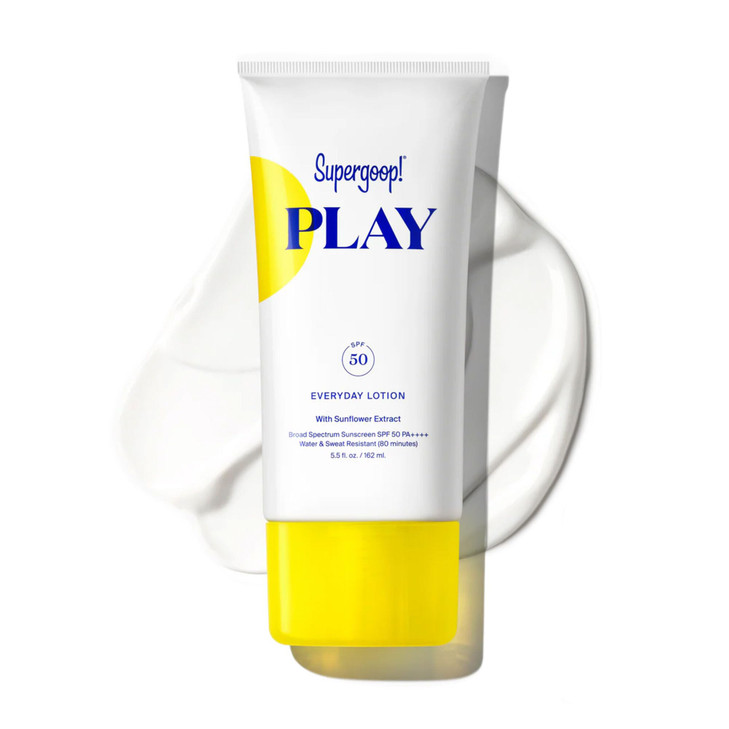 Supergoop! PLAY Everyday Lotion SPF 50 - Broad Spectrum Body & Face Sunscreen - Great for Active Days - Fast