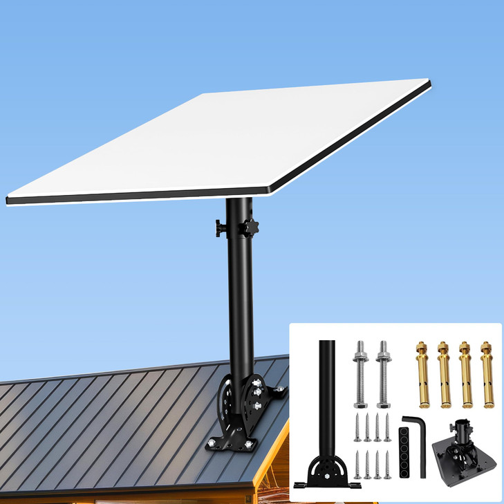 Burbifro Starlink Gen 3 Heavy Duty Pivot Roof Mount, Adjustable 160 Degree Tilt for Better Signal, Compatible with