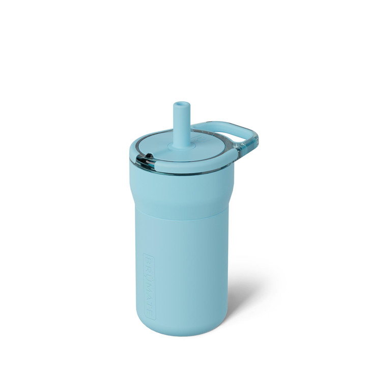 Br Mate Leap 12oz 100% Leakproof Kids Tumbler with Handle & Silicone Soft Straw | Durable Drop Resistant Silicone