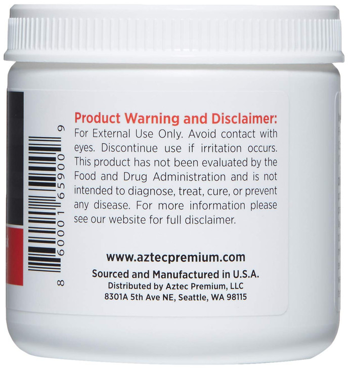 Aztec Premium Indian Healing Clay, Deep Pore Cleansing Face & Body Mask Powder, STERILIZED Without Radiation, Chemicals or Preservatives, 100% Natura