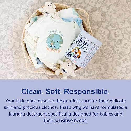 Nellie's Baby Laundry Soda | Fragrance-Free Baby Detergent | 80 Loads