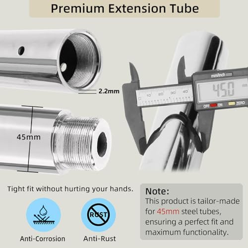 PRIORMAN Pole Dance Extension Pole, Pro Quality Tube for 45mm Dancing Pole