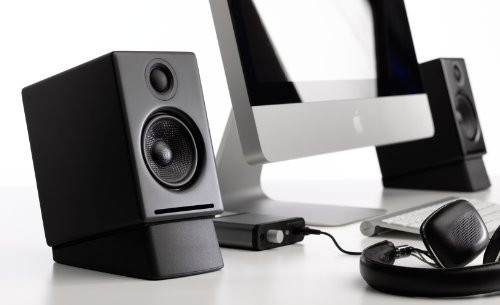Audioengine DS1 Angled Desktop Speaker Stands  Isolation Speaker Stands
