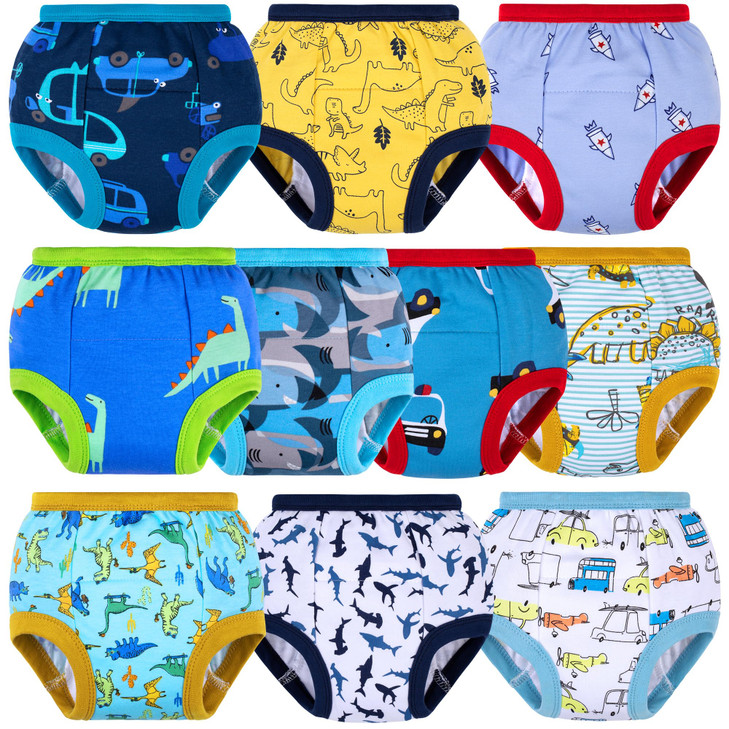 BIG ELEPHANT Toddler Potty Training Underwear, Cotton Training Pants