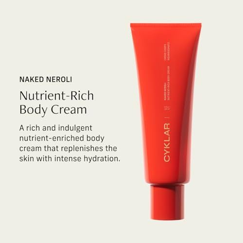 CYKLAR Nutrient Rich Body Cream  Non-Greasy Lotion for 48-Hr Moisture  Squalane, Niacinamide & Banana Flower for