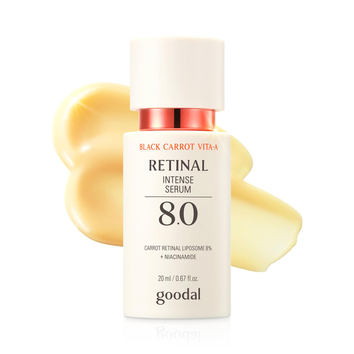 GOODAL Black Carrot VITA-A Retinal Intense Serum 8.0, Advanced Retinol Ampoule, Dark Spot Correcting Glow Serum, Pore