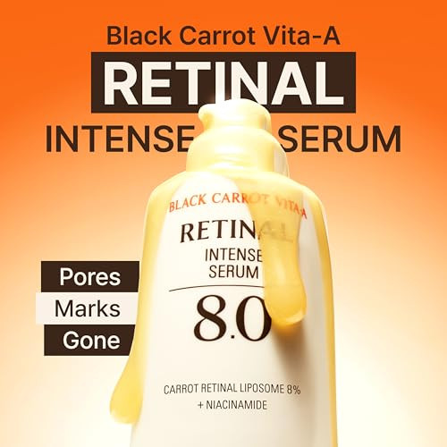 GOODAL Black Carrot VITA-A Retinal Intense Serum 8.0, Advanced Retinol Ampoule, Dark Spot Correcting Glow Serum, Pore