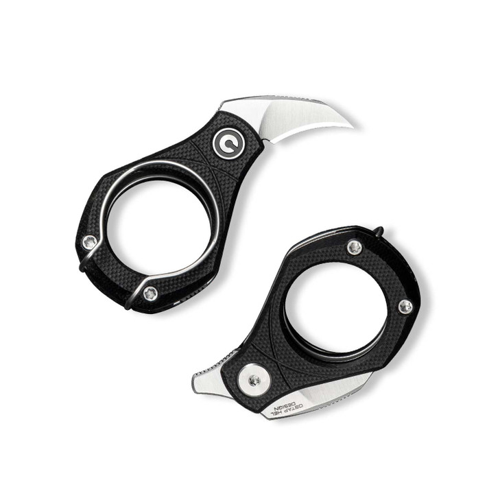 CIVIVI Pyrus Small Pocket Knife (1 Piece), EDC Folding Box Cutter, Black