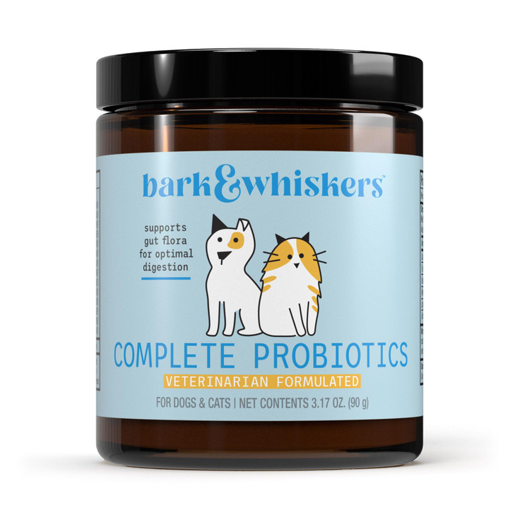 Bark & Whiskers Complete Probiotics for Cats and Dogs, 3.17 oz
