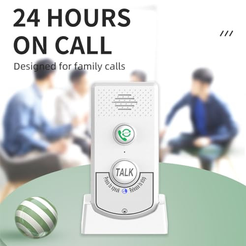 Decdeal 2 Pack Intercoms Wireless for Home, Voice Bidirectional Caller