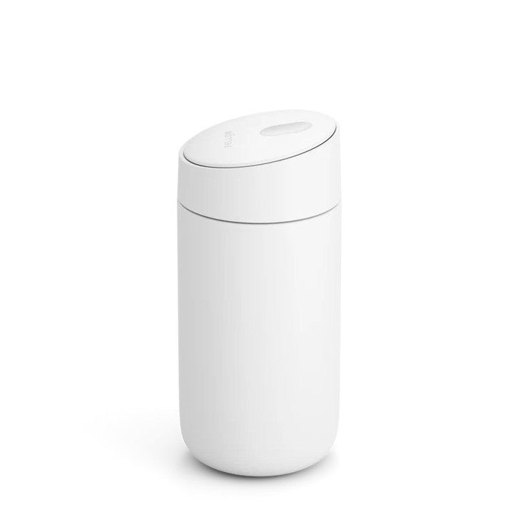 Fellow Carter Slide Ceramic Lined Travel Coffee Mug 12 oz, One-Handed Lid