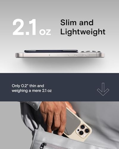MOFT Magnetic Wallet Stand Compatible with iPhone 17/16/15/14/13/12 Series, Angle Adjustment & Magsafe Compatible