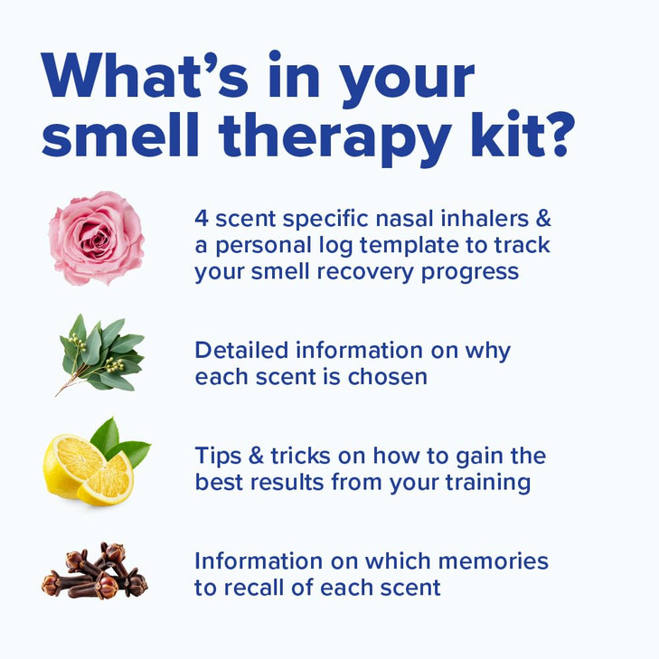 MOX Smell Training Kit Phase 1, Olfactory Support, 4 Essential Oil Sticks