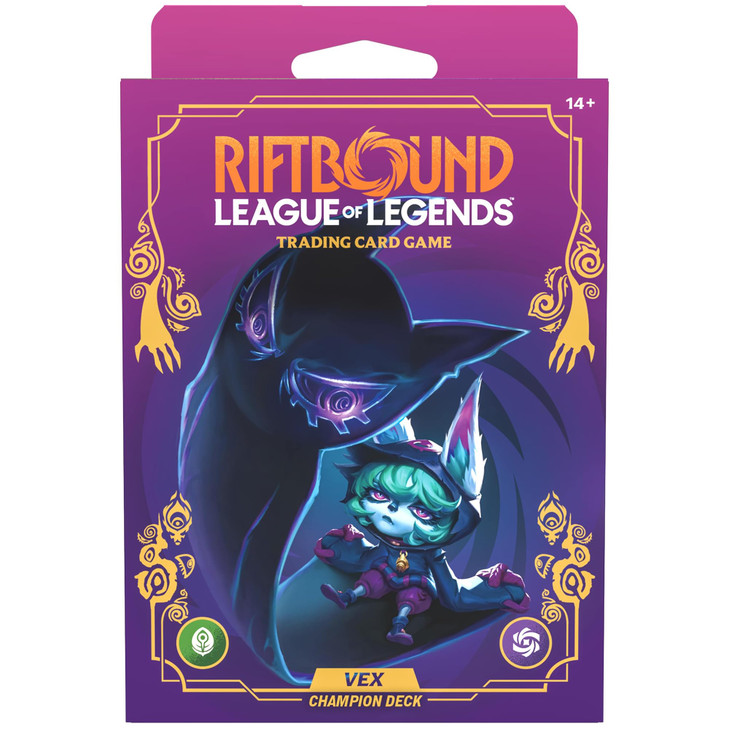 Riftbound: League of Legends TCG Unleashed - Champion Deck: Vex - Ready-to-Play Character, Trading Card Game, Battle