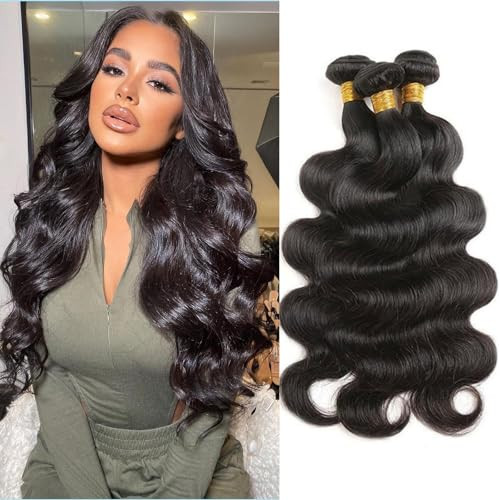 Body Wave Bundles Human Hair 12 14 16 Inch Hair Extensions Natural Color