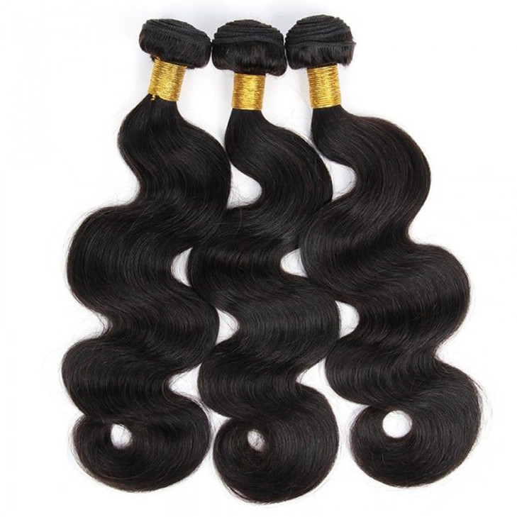 Body Wave Bundles Human Hair 12 14 16 Inch Hair Extensions Natural Color