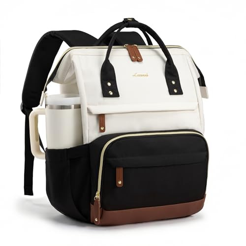 LOVEVOOK Laptop Backpack for Women, 15.6 Inch Work Business Backpacks Purse With Large Capacity, Waterproof Nurse Bag