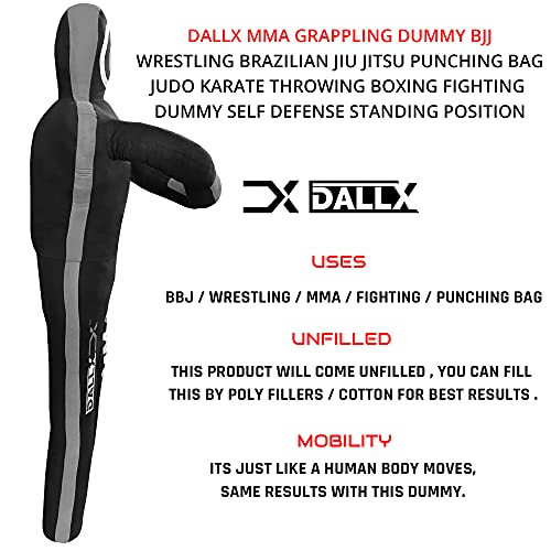 DALLX MMA Grappling Dummy BBJ Wrestling Brazilian Jiu Jitsu Punching Bag Judo Karate Throwing Boxing Fighting Dummy
