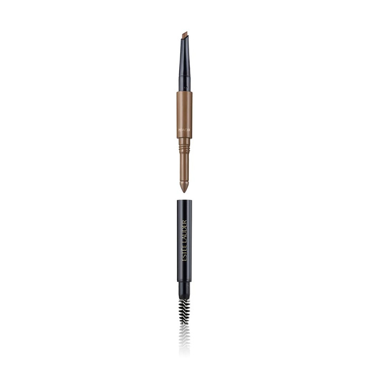 Estée Lauder The Brow Multi-Tasker 3-in-1 Tool | Eyebrow Pencil, Powder and Brush, 02 Light Brunette