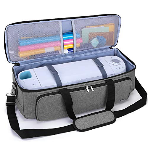 LUXJA Carrying Bag for Cricut Die-Cutting Machine and Supplies, Gray