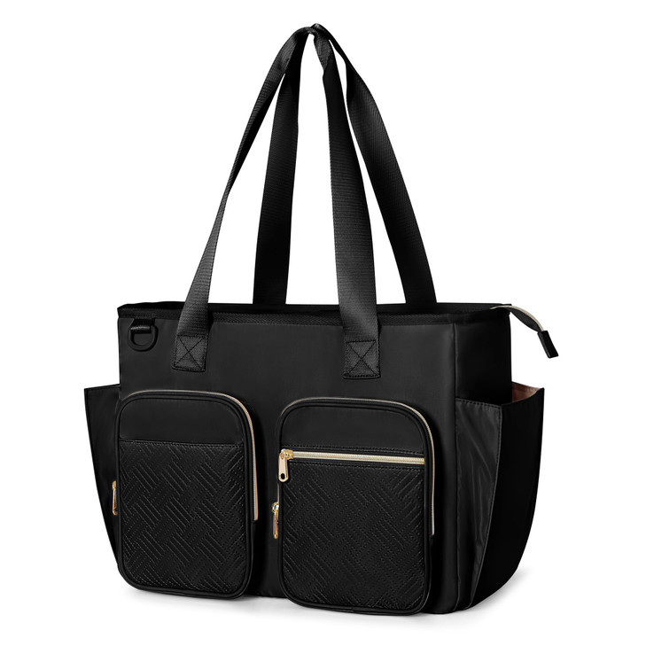 Prokva Teacher Tote with Laptop Compartment, Large Utility Bag for Women