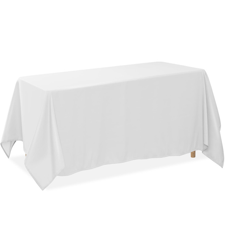 Lann's Linens 90 x 156 Inch Rectangular Tablecloth, Washable Polyester Fabric Table Cloth for Dining Tables, Parties,