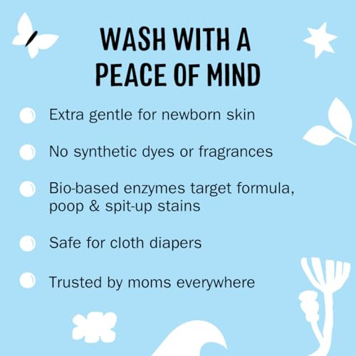 Molly's Suds Baby Liquid Laundry Detergent | Removes Formula, Poop & Spit-Up Stains | Extra Gentle for Infants,