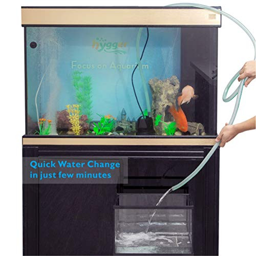 hygger 660 GPH Quick Water Change Aquarium Pump Submersible Fountain Water Pump Fish Tank Pond Drain Transfer Pump