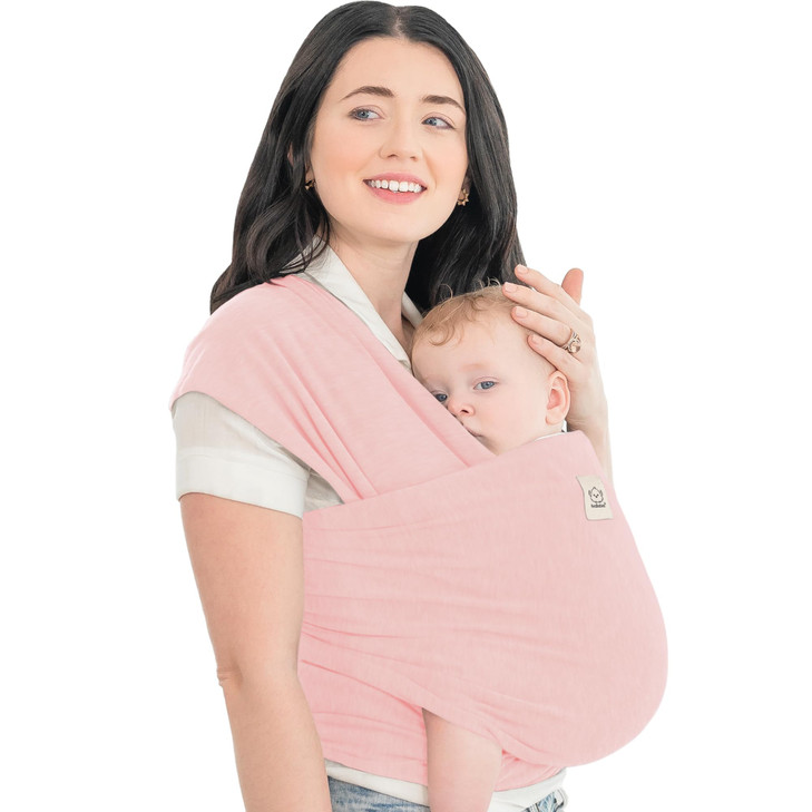 KeaBabies Baby Wrap Carrier, All in 1 Original Baby Carrier (Dusty Pink)