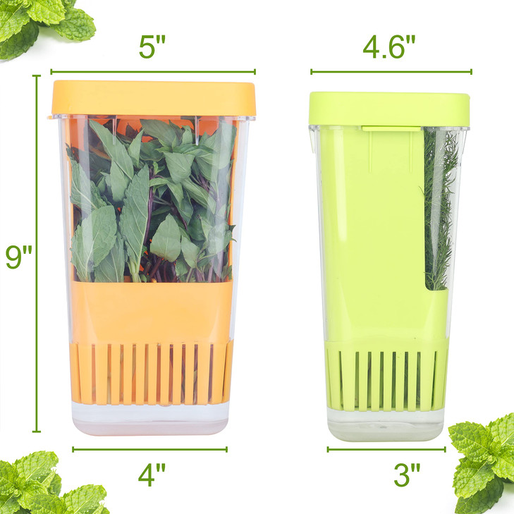 LAWNFUL Fresh Herb Keeper for Refrigerator