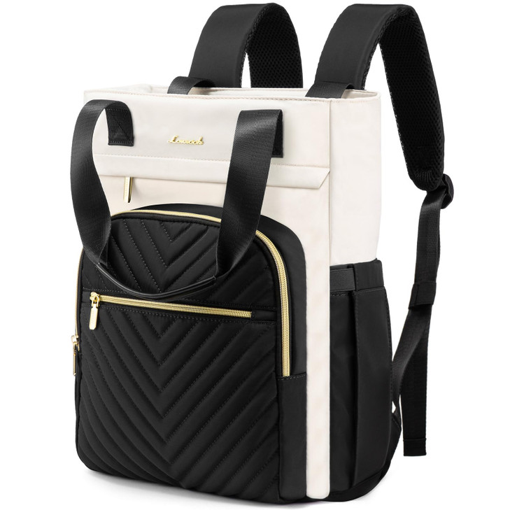 LOVEVOOK Laptop Backpack for Women, 15.6 Inch Work Business Laptop Bag, Wide Top Open Teacher Nurse Bag with USB Port,