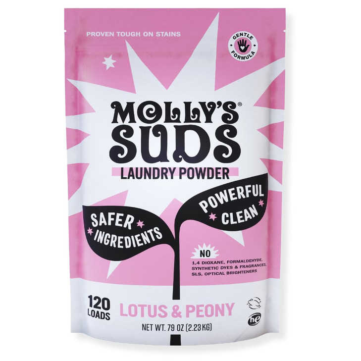 Molly's Suds Original Laundry Detergent Powder | Clean Laundry Detergent Powder for Sensitive Skin | Simple, Effective