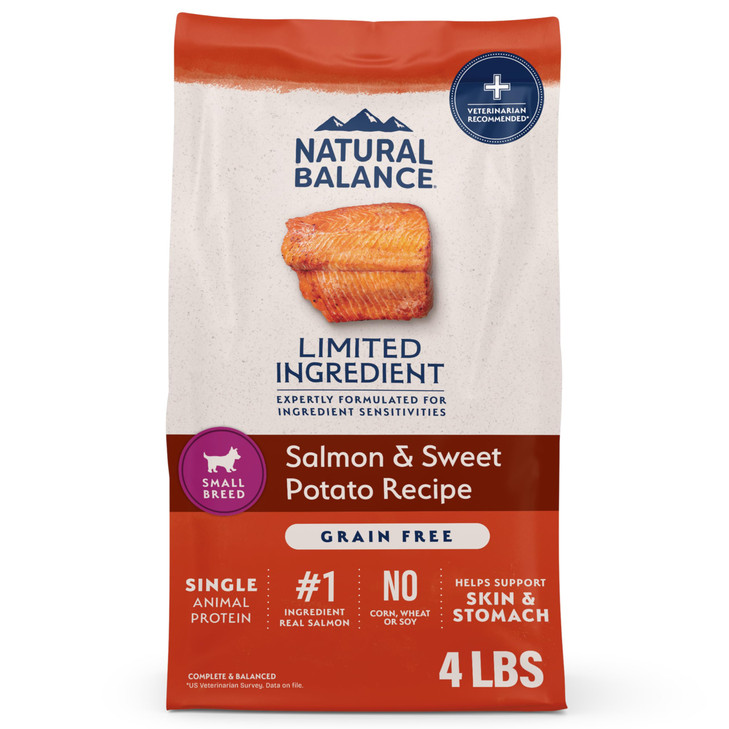 Natural Balance Limited Ingredient Adult Dry Dog Food - Balanced Nutrition for Small Breeds - Grain-Free, Soy-Free