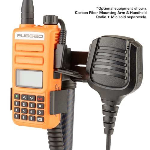 Bulletpoint Mounting Solutions Two-Way Radio + Handheld Speaker Mic Holder with 20mm Ball Mount