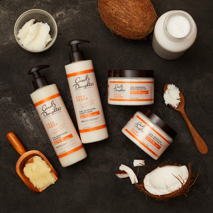 Carols Daughter Coco Creme Sulfate Free Shampoo and Conditioner Set with Silicone Free Hair Butter, for Very Dry