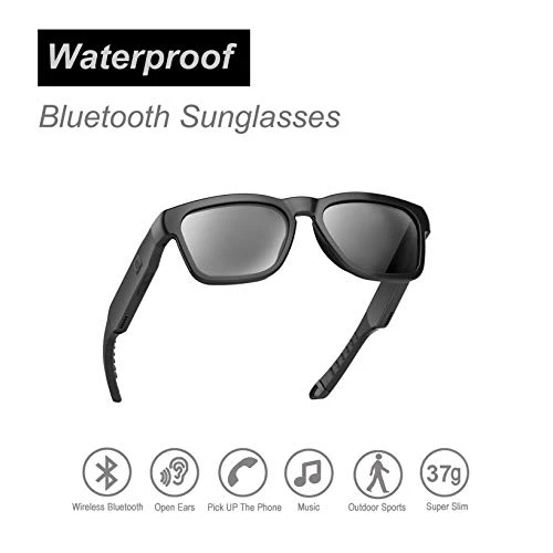OhO Bluetooth Audio Sunglasses, Lightweight Sport Glasses, 10H Playtime, UV400 ANSI Z87.1, Water Resistant with Voice