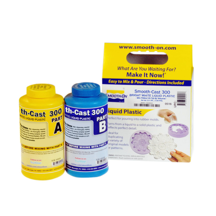 Smooth-Cast 300, Bright White, Ultra Low Viscosity Liquid, Pint Unit