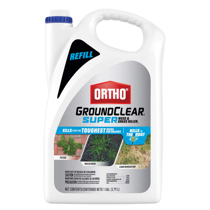 Ortho GroundClear Super Weed & Grass Killer1, Refill, 1 gal.