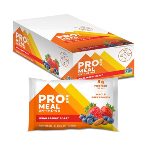 PROBAR MEAL Bar  Plant Based Meal Replacement Bar with Whole Food Ingredients, Oats, Nuts & Seeds, Vegan, Gluten