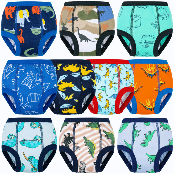 BIG ELEPHANT 10-Pack Potty Training Underwear, Toddler Training Pants